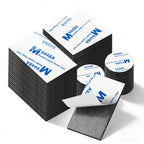 Double Sided Foam Tape Strong Pad Mounting,Black Self-Adhesive Tape Include Square Round and Rectangular(60Pcs)