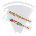 200 Pcs Thickened Pretzel Rod Bags - 2x10 Inches, Self Sealing Cellophane, Clear Individual Bags for Chocolate, Candies, Cookies