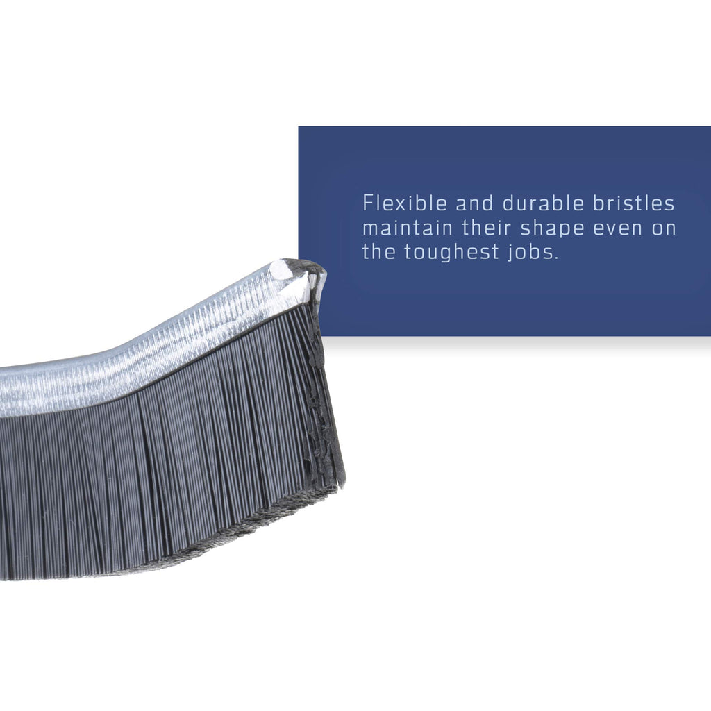 Grout Cleaner Scrub Brush Deep Tile Joints - Stiff Angled Bristles for Showers, Bathtubs, Kitchens - Multi-Surface All-Around Household Cleaning Tool