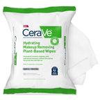 CeraVe Makeup Remover Wipes, Plant Based Face Wipes with Glycerin, 25ct | Fragrance-Free Makeup Remover Wipes with Glycerin and Ceramides Gently Cleanse Sensitive Skin without Clogging Pores