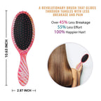 Buy now Wet Brush Original Detangler Hair Brush, Bamboo (Liquid Tropics) - Detangler Brush with Soft & Flexible Bristles - Detangling Brush for Curly Hair - Tangle-Free Brush for Straight, Thick, & Wavy Hair at indiglob india