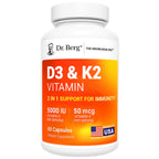 Buy now Dr. Berg Vitamin D3 & K2 10,000 IU + MK-7 â€“ 120 Capsules â€“ Immune, Bone & Heart Support* Supplement w/Magnesium, Zinc, B6 â€“ 4X Lab-Tested â€“ No Fillers â€“ Non-GMO, cGMP, Formulated in USA 60 Count (Pack of 1) at indiglob india