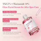 medicube TXA&Niacinamide 15% Glow Serum | Lightweight Daily Serum - For Uneven Skin Tone, Texture, and After Spot Care, High-Potency Tranexamic Acid 5%, 1.01 fl.oz