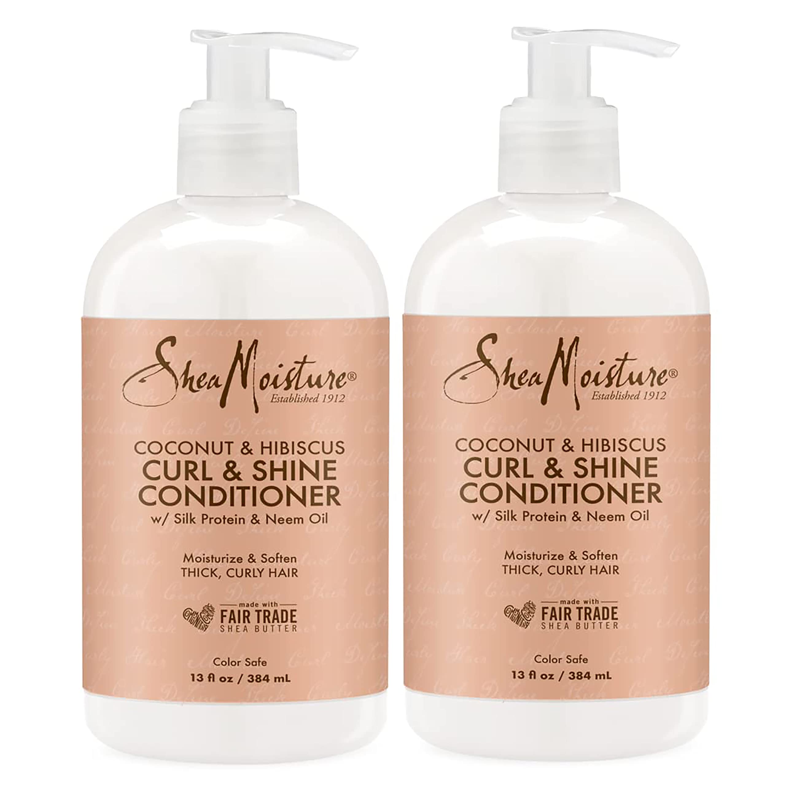 Buy now SheaMoisture Curl & Shine Conditioner Coconut & Hibiscus, for Thick, Curly Hair to Moisturize & Soften, 13 oz at indiglob india
