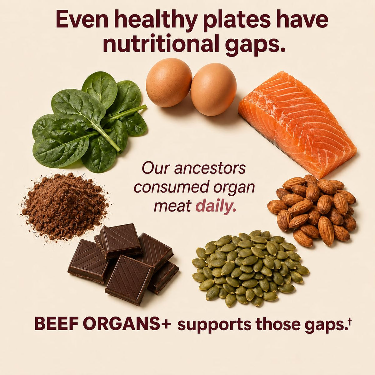 Beef Organ Supplement for Women, 11-in-1 Grass-Fed with Liver & Muira Puama