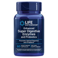 Life Extension Enhanced Super Digestive Enzymes and Probiotics, 60 Capsules | B. Coagulans Probiotic & Blend of 10 Digestive Enzymes, Supports Digestion, Comfort & GI Balance for Plant-Based Diets