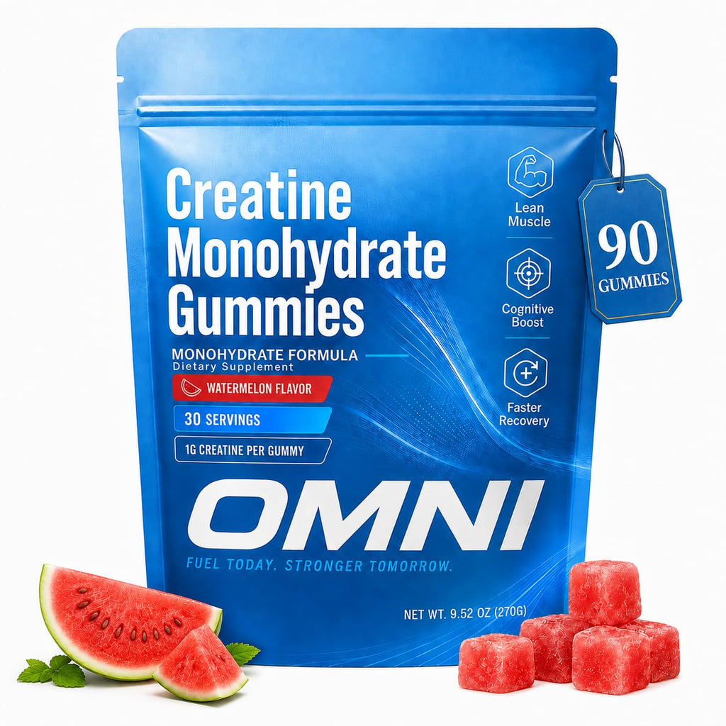 Creatine Gummies for Women, 1g Per Gummy, Low Sugar Watermelon Creatine Monohydrate Gummies, Performance, Workout Support