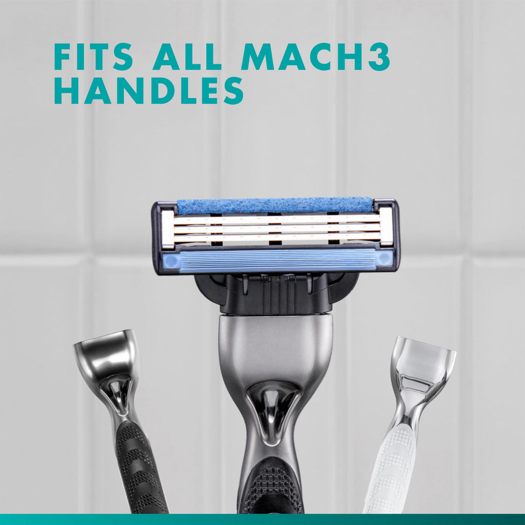 Gillette Mach3 Razor Refills for Men, 10 Razor Blade Refills