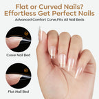 Modelones Short Almond Nail Tips, 360pcs for flat or curved nail beds. 100% genuine for perfect nail styling.