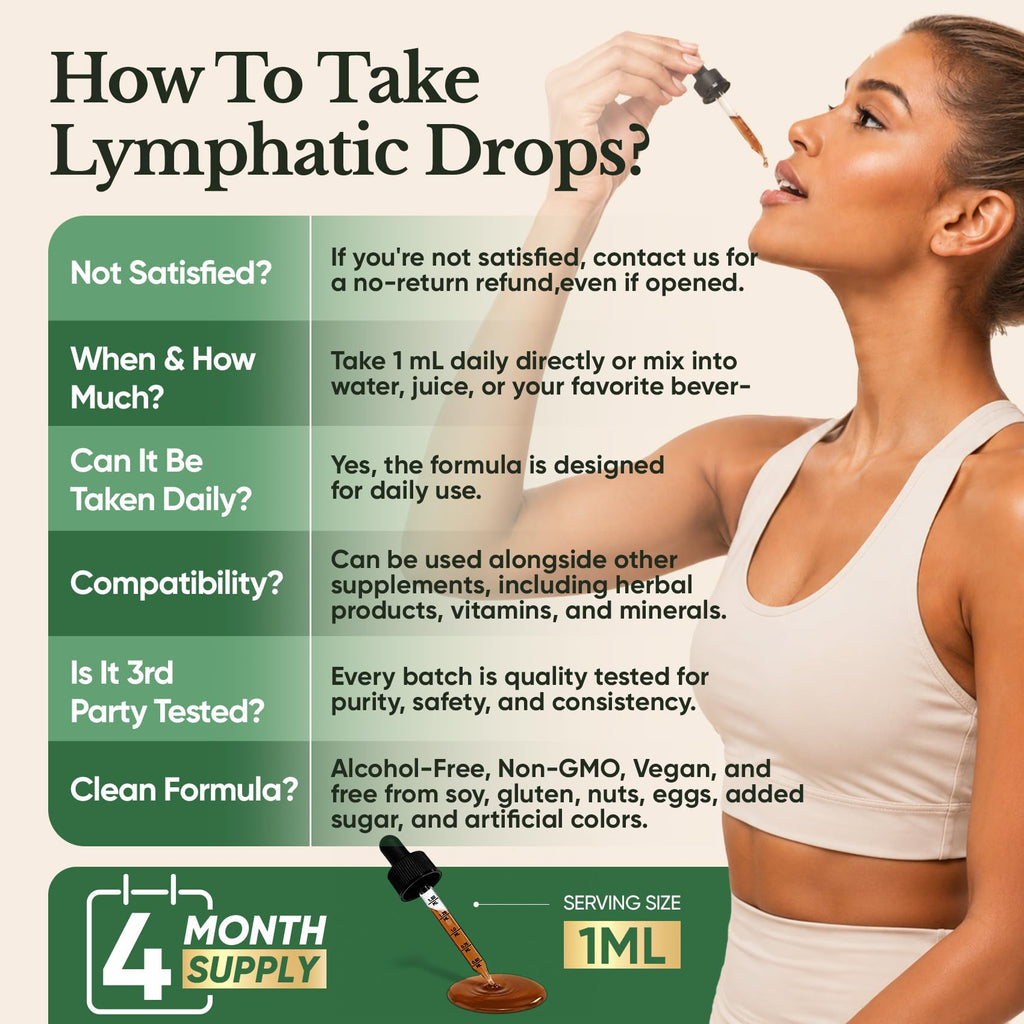 Venture Pal Lymphatic Drainage Drops, on the Go-4fl oz