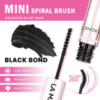 LA MAESII Lash Cluster Glue, 2 in 1 Lash Bond and Seal, Black Eyelash Glue | 10ml,Waterproof, Long Lasting 72H+, Latex Free, Quick Dry, for Sensitive Eyes,DIY at Home Use