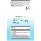 Dermaharmony 2% Pyrithione Zinc (ZnP) Bar Soap 4 oz - Crafted for Those with Skin Conditions - Seborrheic Dermatitis, Dandruff, Psoriasis, Eczema, etc.
