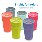 Dr. Brown's Milestones Cheers360 Spoutless Cup, Coral and Purple, 2-Pack
