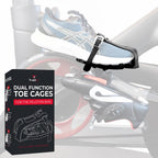 Ride Peloton in Sneakers - Dual Function Toe Cages for Peloton Bike & Bike+ - Converts Peloton Pedals - Pedals for Regular Shoes or Cycling Shoes - Fits All Peloton Bikes