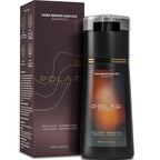 Polar Hair Dye Shampoo, Dark Brown Hair Dye Color Shampoo for Gray Coverage | Dark brown hair dye shampoo for gray hair coverage; semi-permanent color cleanser, quick application, easy rinse, 6.76 fl oz
