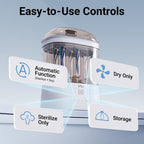 Bear Bottle Sterilizer and Dryer, 2-Layer Electric Steam Sanitizer