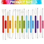 LINPHCEY Air Dry Clay Tools for Kids Ages 8+ Pottery Clay Tool Kit Plastic Clay Sculpting Tools Set for DIY Project, Modeling Polymer Clay Toys – Safe & Easy Grip for Beginners & Craft Lovers