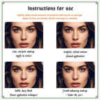 3-in-1 Matte Powder Blush Palette with Pro Brush – Versatile Face Makeup Contour Kit for All Skin Tones – Long-Lasting, Blendable Cheek Color Trio – Travel Size for Natural Beauty
