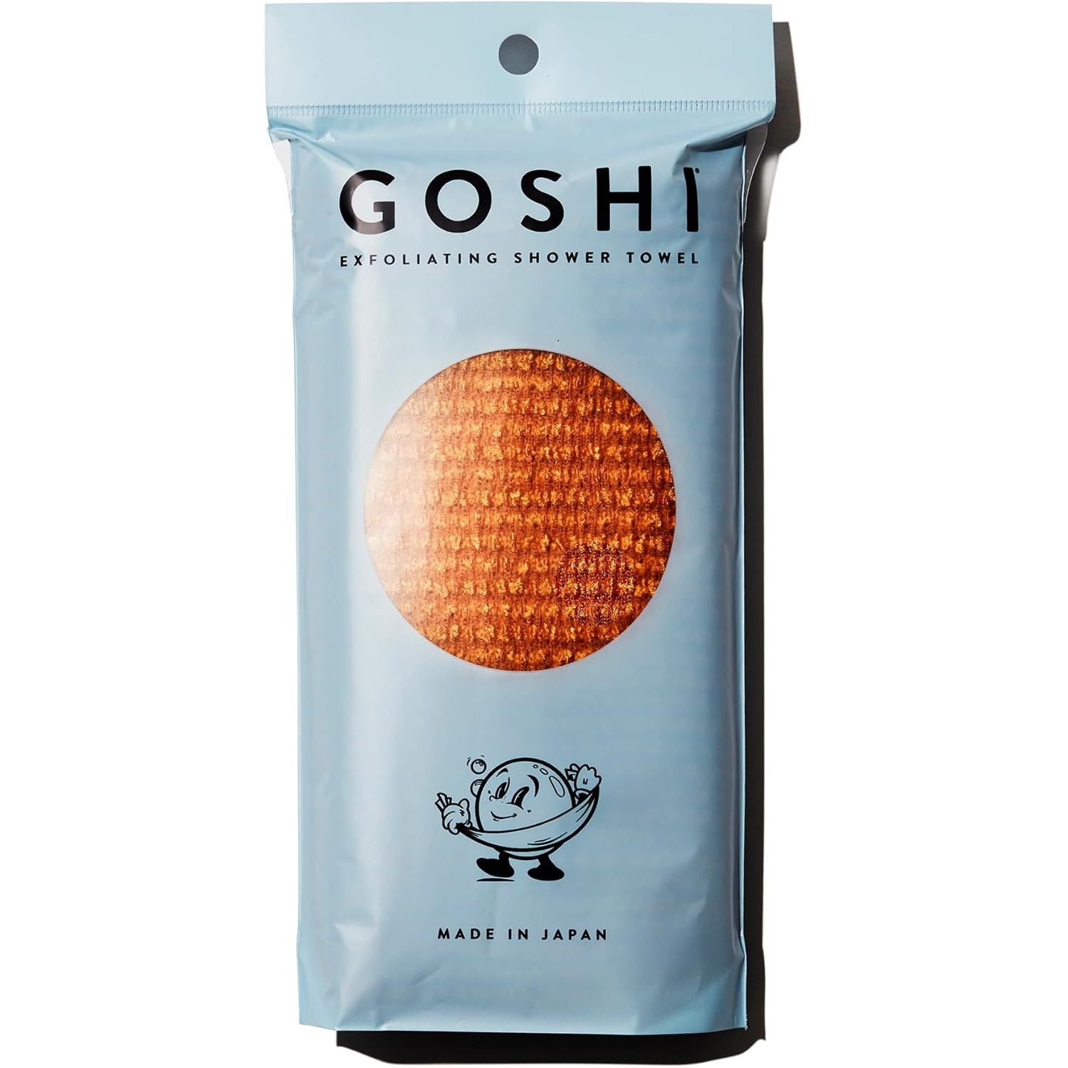 Buy now GOSHI Exfoliating Shower Towel - Rip-Resistant Exfoliating Washcloth for All Skin Types - Made in Japan Yellow at indiglob india