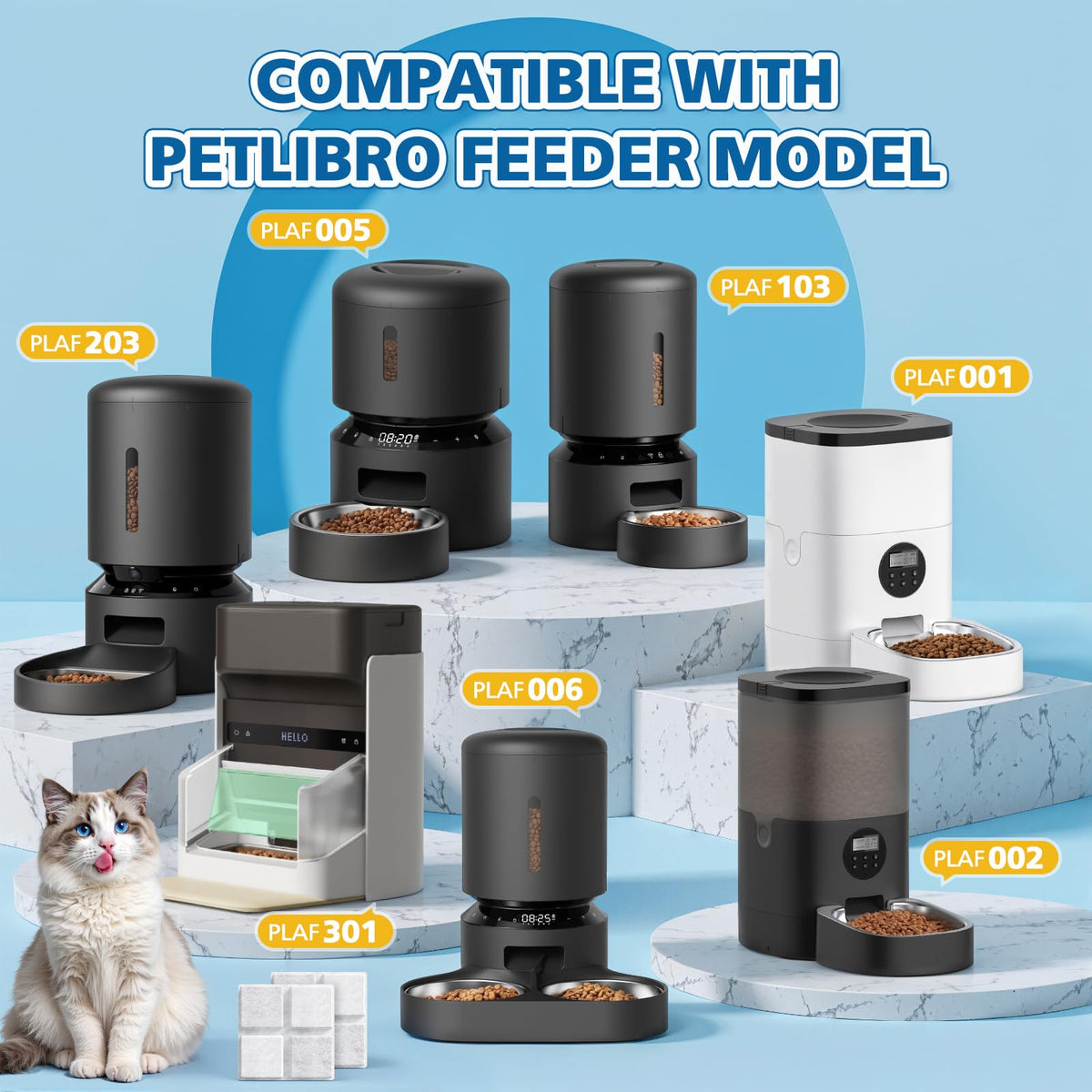 15 Pack Pet Food Desiccant Bags for Petlibro Automatic Cat dog Feeders