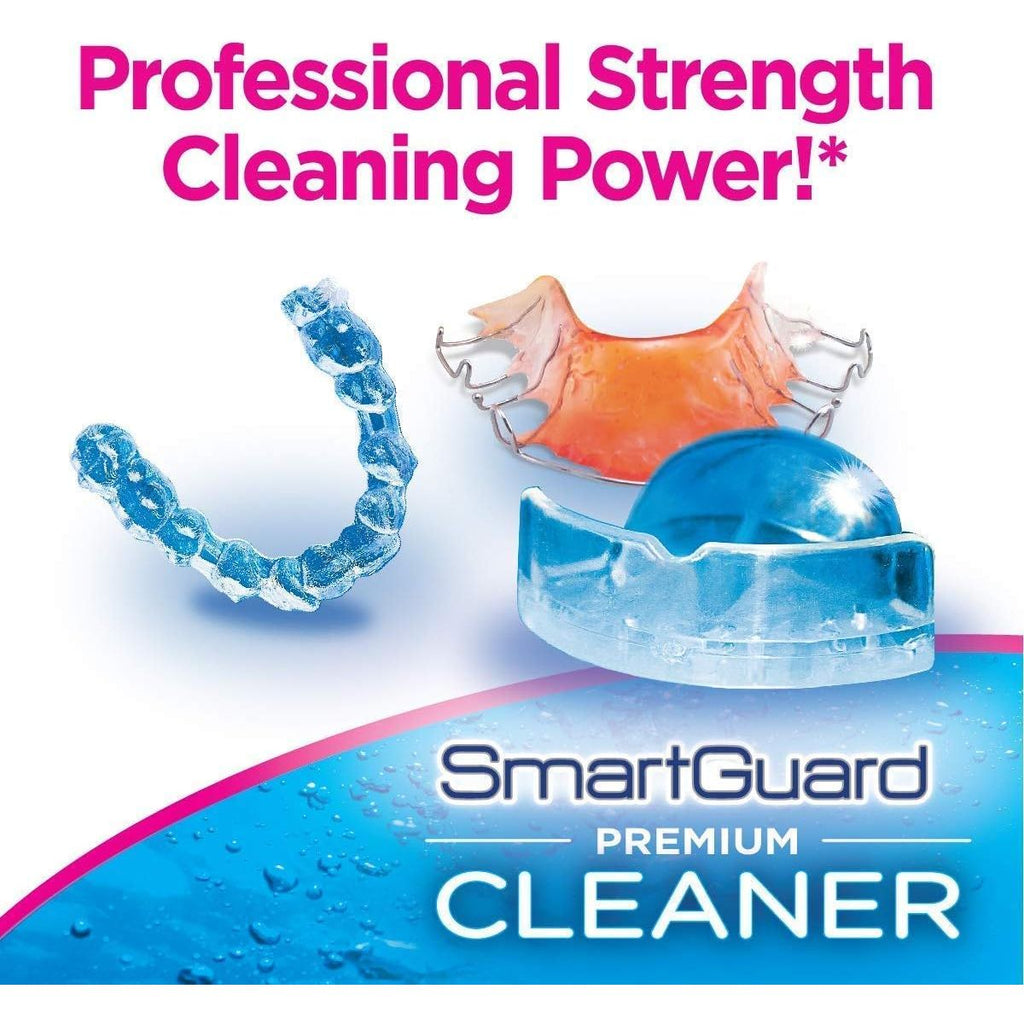 Buy now SmartGuard Premium Cleaner Crystals â€“(110 Cleanings)- Removes Stain, Plaque & Bad Odor from Dentures, Clear Braces, Mouth Guard, Night Guard & Retainers. at indiglob india