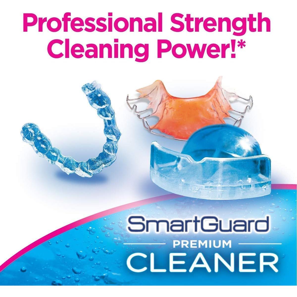 Buy now SmartGuard Premium Cleaner Crystals â€“(110 Cleanings)- Removes Stain, Plaque & Bad Odor from Dentures, Clear Braces, Mouth Guard, Night Guard & Retainers. at indiglob india