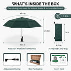 Chair Umbrella with Universal Clamp (Dark Green)