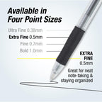 PILOT G2 + FriXion Synergy Companion Pack, 0.5mm, Black Ink, 6-Pack