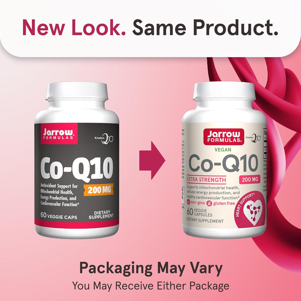 Buy now Jarrow FormulasÂ® Co-Q10, 200 mg, Antioxidant Support for Mitochondrial Health, Cellular Energy Production and Healthy Cardiovascular Function, 60 Veggie Capsules, 60 Day Supply at indiglob india