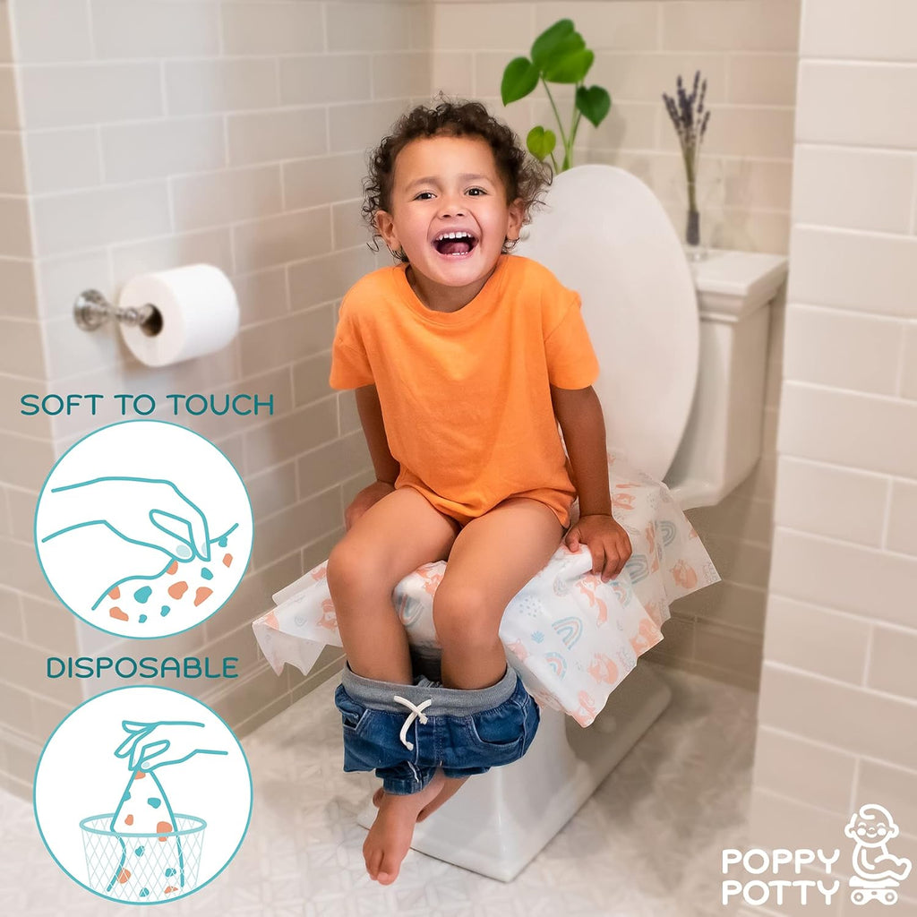 Buy now Logie & Gray Kids Disposable Toilet Seat Covers 20 Pack â€“ Extra Large, Complete Hygienic Protection, Travel-Friendly, Disposable Plastic Toilet Seat Cover â€“ Kid-Friendly Toilet Covers Disposable at indiglob india