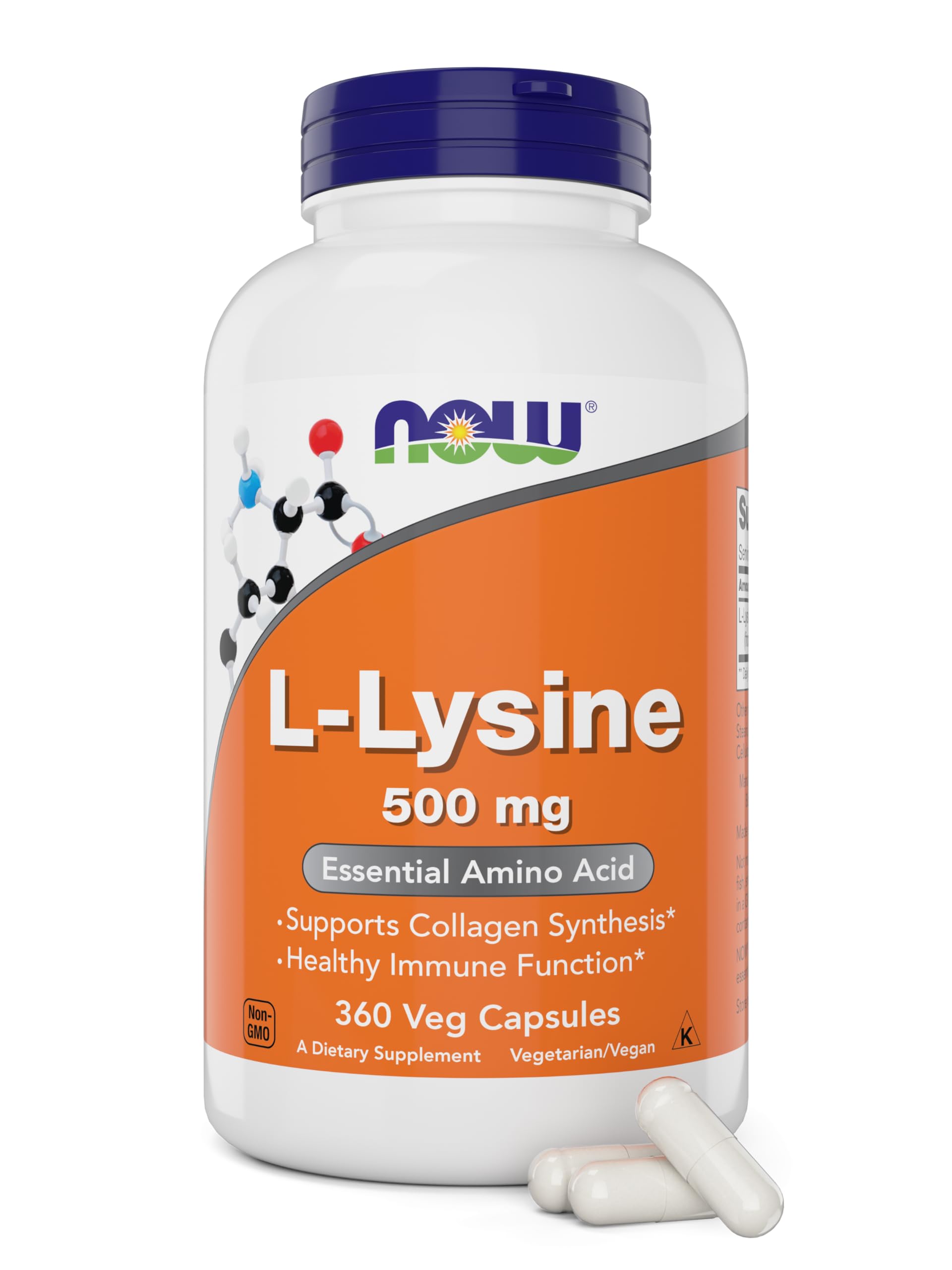 Buy now Now L-Lysine 500 mg, 360 Vegetarian Capsules at indiglob india