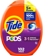 Buy now Tide PODS Laundry Detergent Soap Pods, Spring Meadow, 37 Count (Pack of 3 Bag Value Pack), Total 111 Count, HE Compatible at indiglob india