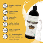 Buy now Viva Naturals Cold pressed Organic Castor Oil 16 fl oz - Castor Oil for Face, Eyelashes, Traditional Eyebrow Serum, Hair Oil - Certified Organic & Non-GMO at indiglob india