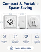Office Privacy & Noise Canceling White Noise Machine: 90dB 30-Level Volume