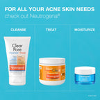 Buy now Neutrogena Clear Pore 2 in 1 Facial Cleanser/Face Mask with Kaolin & Bentonite Clay & 3.5% Benzoyl Peroxide Acne Treatment Medication, Daily Face Wash & Shine Control Clay Mask, 4.2 fl. oz, 3 Pack at indiglob india
