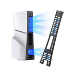 Buy now KIWIHOME Cooling Fan for PS5 Accessories, Upgraded Quiet Cooler Fan with Auto Speed, Controller USB3.0 Port & LED for PS5 2020 Only, Not for PlayStation 5 Slim/Pro, White PS5 Slim Fan Full Black at indiglob india