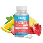 Vitassium FastChews, Chewable Electrolyte Tablets for Management of POTS and High Sodium Diets, Fast-Acting Sodium Tablets, Strawberry Lemonade, 60 Count