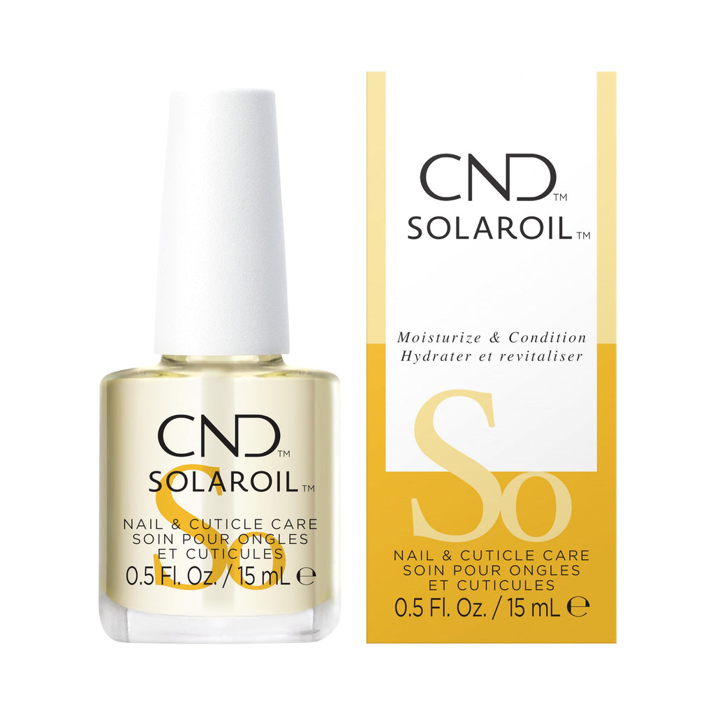 CND SolarOil Cuticle Oil, Natural Blend Of Jojoba, Vitamin E, Rice Bran and Sweet Almond Oils, Moisturizes and Conditions Skin (Packaging May Vary)