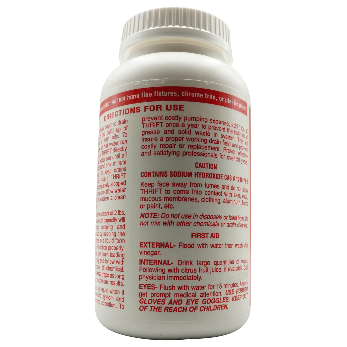 Thrift T-100 Alkaline Based 1-Pound Granular Drain Cleaner (2-(Pack))