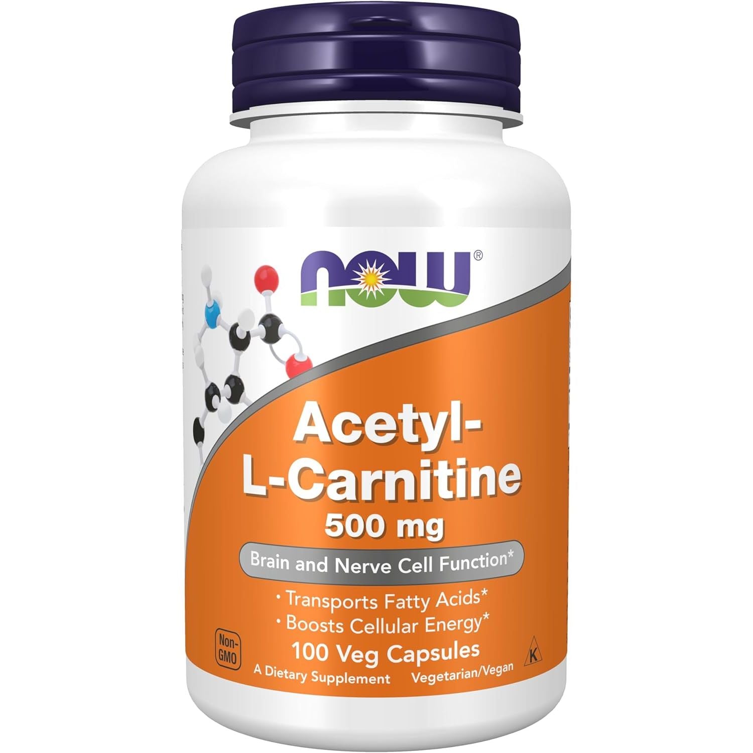 Buy now NOW Foods Supplements, Acetyl-L Carnitine 500 mg, Amino Acid, Brain And Nerve Cell Function*, 50 Veg Capsules 100 Count (Pack of 1) Supplements at indiglob india