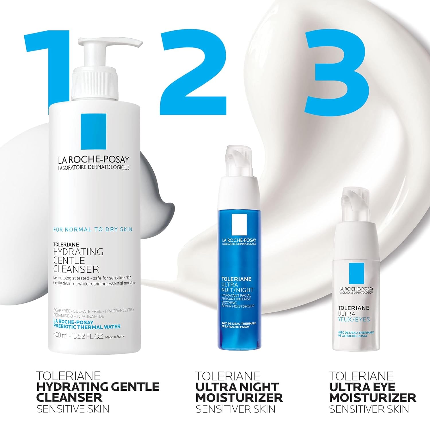 Buy now La Roche-Posay Toleriane Dermallergo Night Cream for Face, Intense Soothing Moisturizer with Vitamin E, Allergy Tested, for Sensitive Skin, Formerly Toleriane Ultra Night at indiglob india