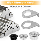 Bike Axle Nuts & Safety Washers for Wheel Hubs, M8/M9.5/M10