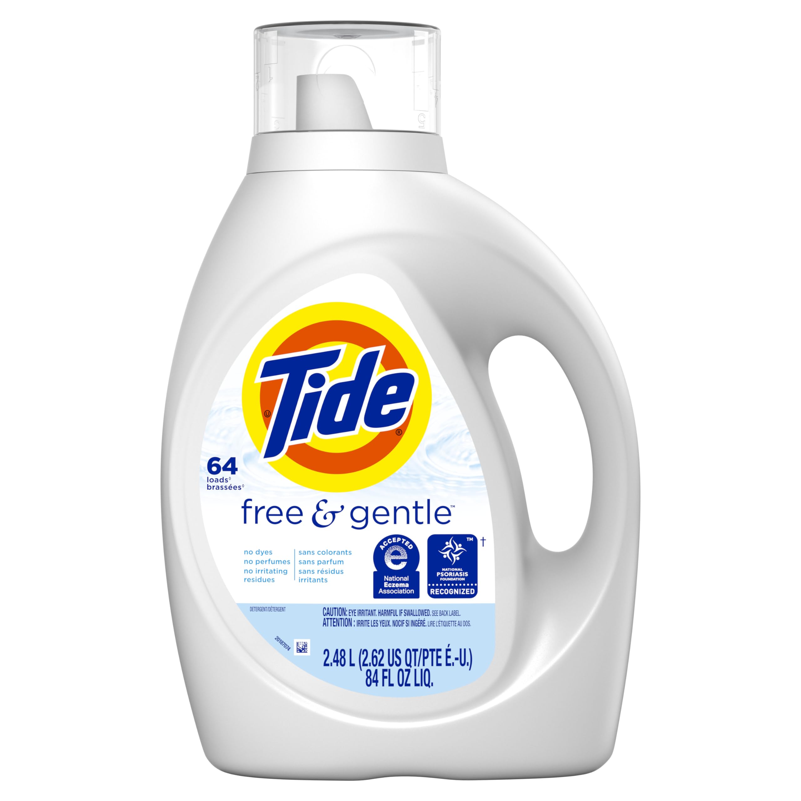 Buy now Tide Free & Gentle Liquid Laundry Detergent, Unscented, 1.47 L (32 Loads) at indiglob india