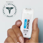 REACH Waxed Dental Floss, Unflavored, 3.6X More Value, Plaque Remover for Teeth, Shred Resistant, Floss Slides Smoothly, Easy to Use, Waxed, Oral Care, PFAS Free, for Adults & Kids, 2 Pack, 200 yd