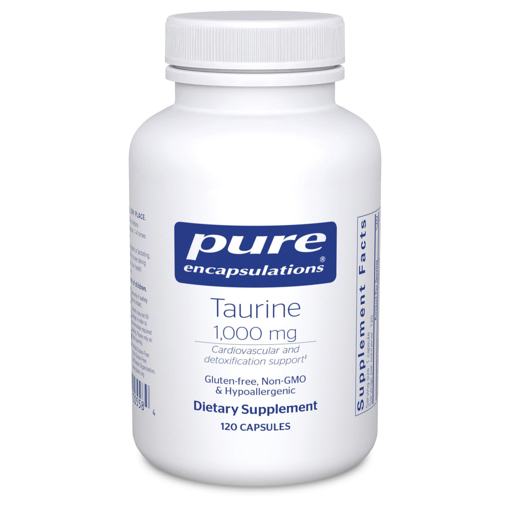 Pure Encapsulations Taurine 1,000 mg, 120 Capsules | Amino Acid Supplement to Support Heart, Cardiovascular, Brain, Gallbladder, Liver and Eye Health*