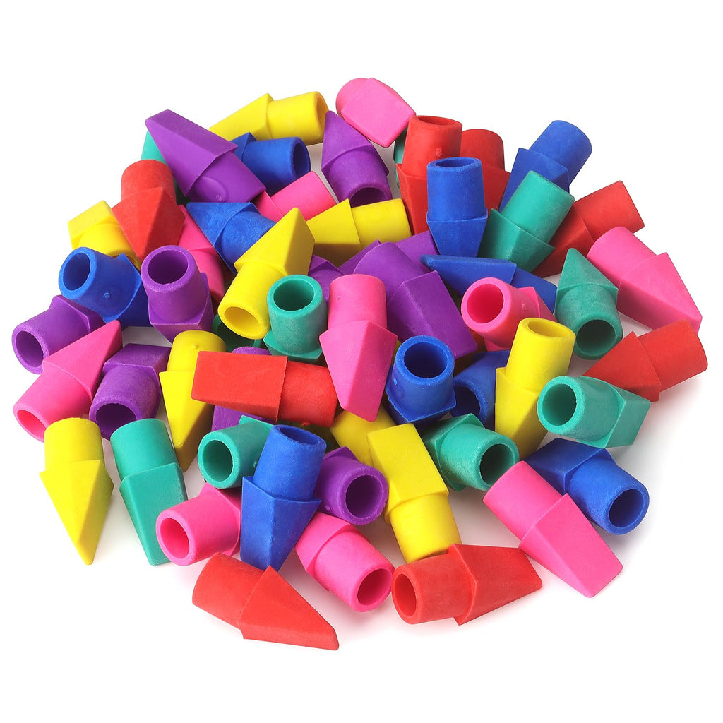 Tamaki 60 Pack Erasers for Pencils, Pencil Top Erasers Cap, 6 Colors