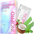 Buy now InoPro Teeth Whitening Strips 14 Treatments Kit - Enamel Safe Teeth Whitener, Peroxide-Free, Green White Strips for Teeth Whitening with Arbutin, Coconut Oil, Deep Stains Removal (28 Strips) 28 Count (Pack of 1) at indiglob india