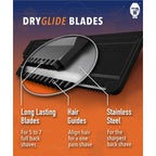 Bakblade 2.0 Refill Cartridges Bundle, Back Hair & Body Shaver Replacement Cartridges, Extra-Wide Wet Dry & Disposable Razor Blades (6 Blades) | Dryglide Safety Technology, Titanium Plated, Shave Wet Or Dry, Easy to Replace, Lasts 5 - 7 Shaves