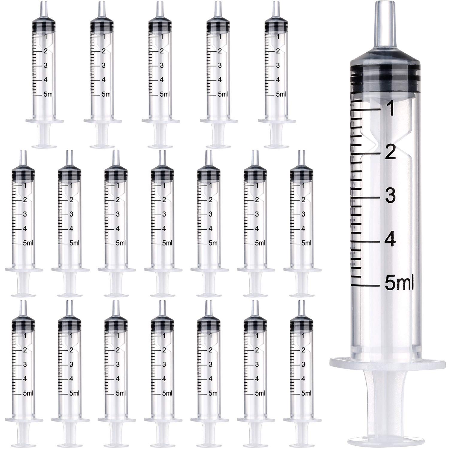 Buy now Frienda Large Plastic Syringe 4 Pack Measuring Syringe Tools Dispensing Multiple Uses(60 ml) 5 ml at indiglob india