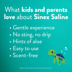 Buy now Vicks Sinex, Children's Saline Nasal Spray, Drug Free Ultra Fine Mist with Hint of Aloe, Ages 1+, Fast Everyday Stuffy Nose Relief for Kids, Clear Mucus from a Cold or Allergy, 5 OZ x 2 at indiglob india